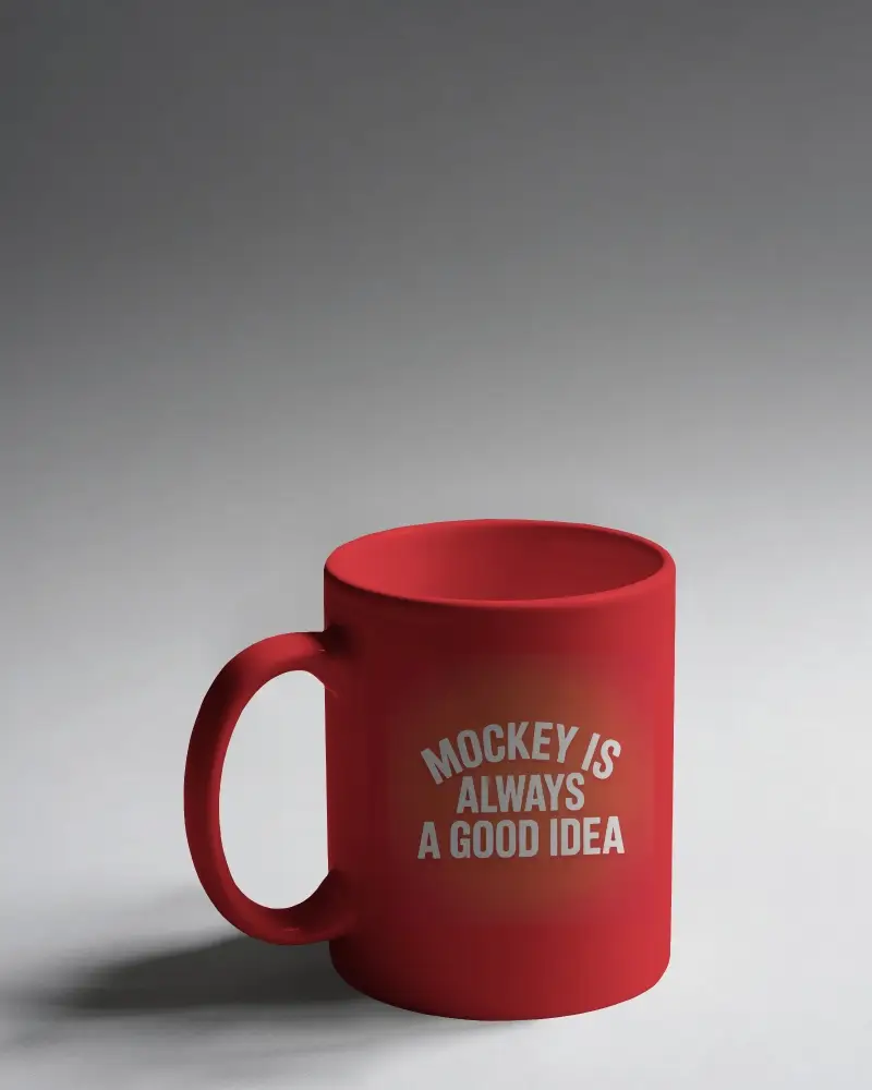 Centered Mug Mockup With Minimal Studio Light And Clean Balanced Light Distribution