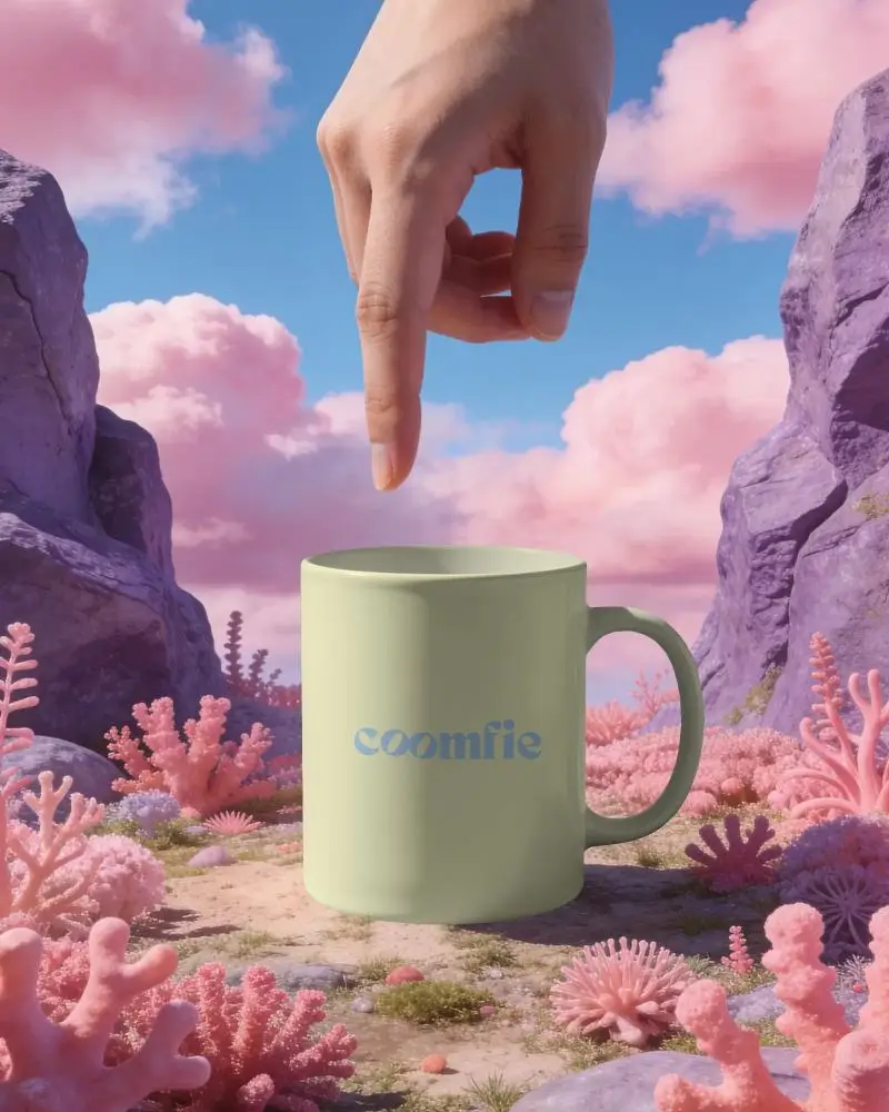 Ceramic Coffee Mug Mockup For Branding And Custom Design Presentations