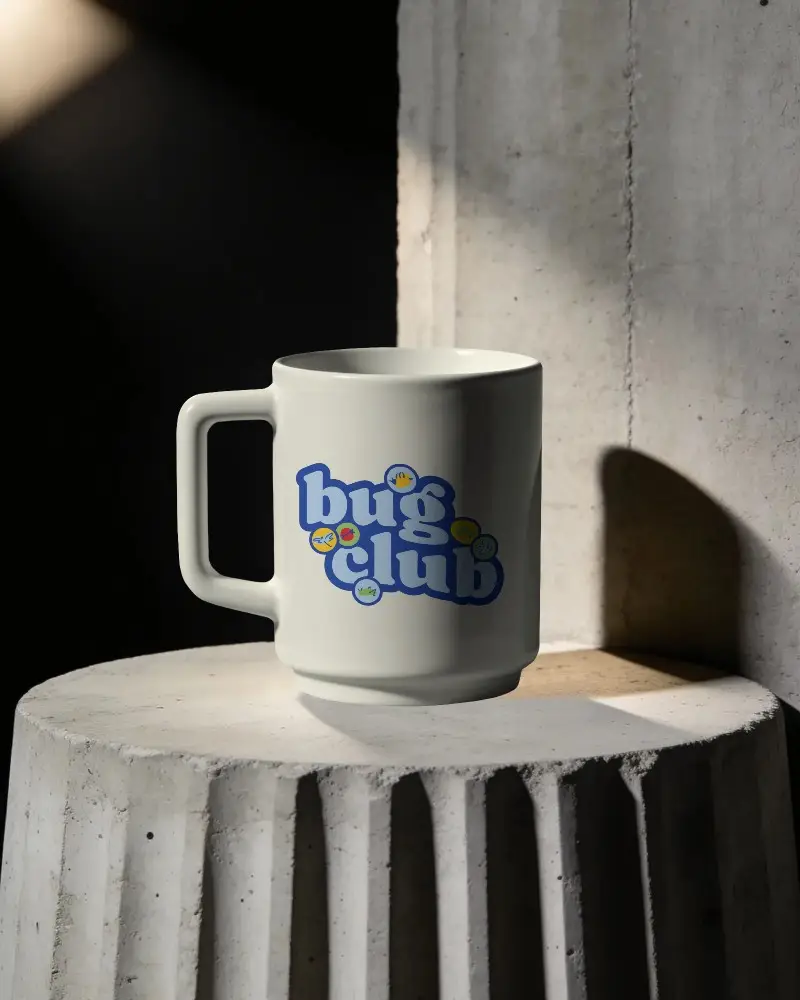 Minimalist Ceramic Mug Mockup With Smooth Surface And Simple Handle Design For Branding