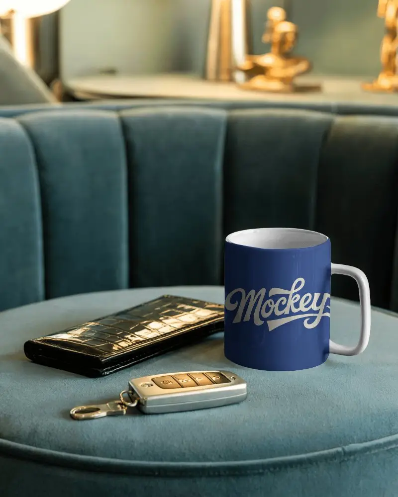 Ceramic Coffee Mug With Simple Handle Ideal For Custom Logo Printing Design Gifts