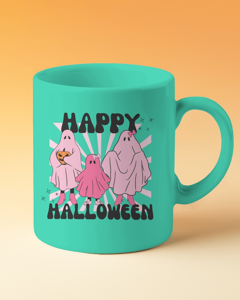 Clean And Stylish Mug Mockup Against Vibrant Backdrop Ideal For Product Promotion