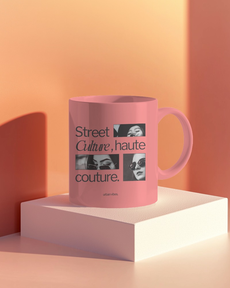 Modern White Mug Mockup On Minimalist Pedestal With Soft Lighting Ideal For Product Display