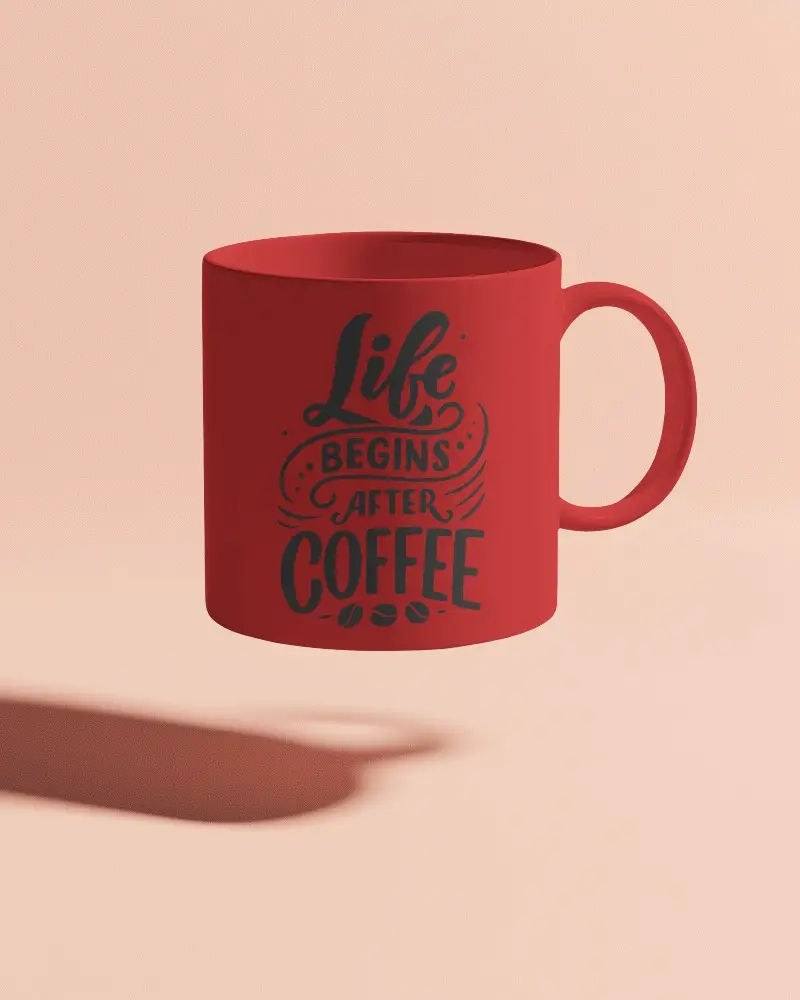 Creative Studio Mug Mockup Modern Mug Displayed In Front Of Artistic Backdrop With Potted Plants And Design Tools Inspirational And Relaxing Environment