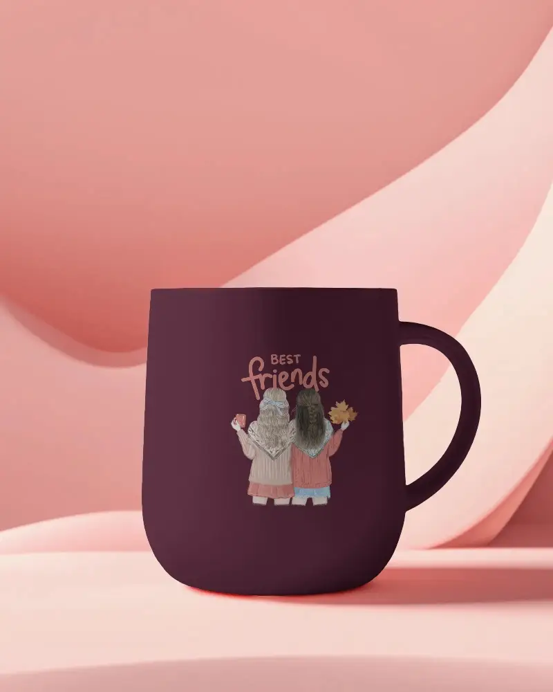 Soft Pink Pastel Background Ceramic Mug Mockup Modern Minimalistic Coffee Cup For Delicate Branding And Feminine Designs