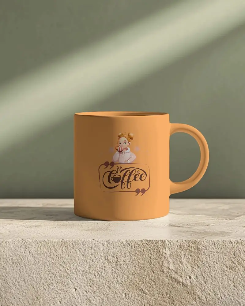 Minimal Coffee Cup Mockup Empty Surface On Delicate Pedestal Modern Homeware Presentation