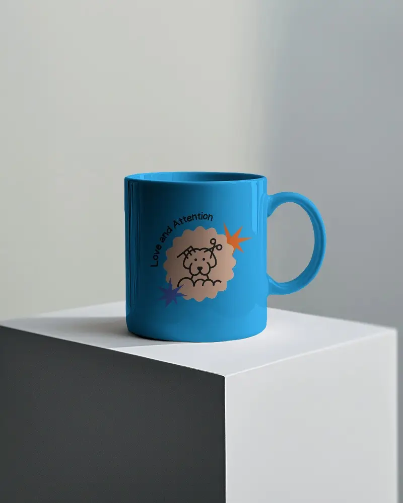 Customizable Mug Mockup With Design Space For Graphic Art And Text Creative Design Placement