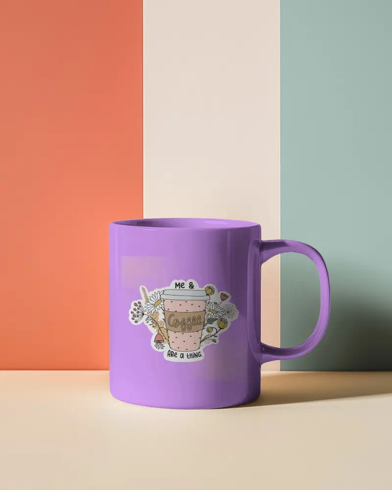 High Detail Mug Mockup Centered In Modern Creative Background