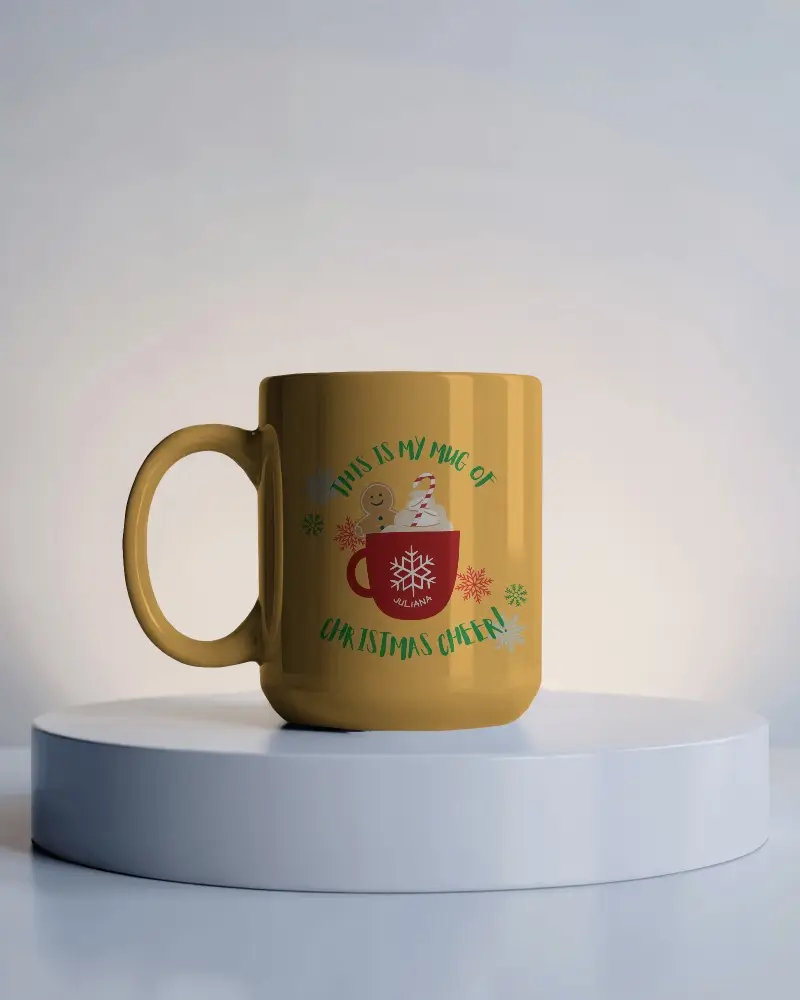Ceramic Coffee Mug With Handle Simple Modern Design For Custom Printing And Gifts 0199