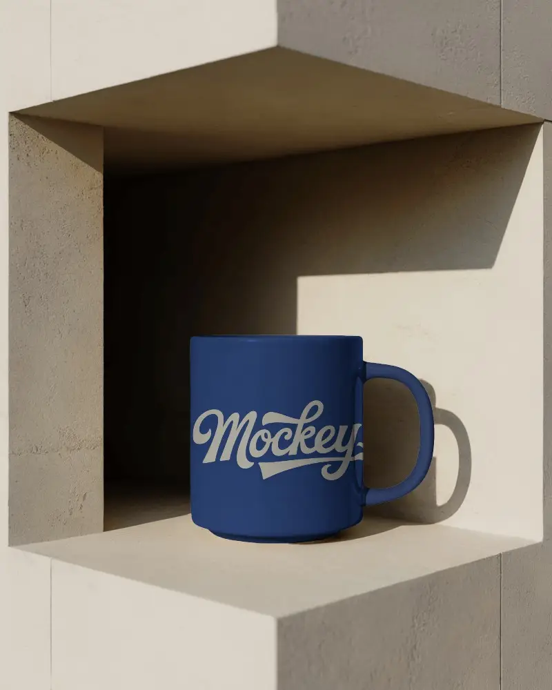 Stylish Coffee Mug With Clean Lines And Modern Architectural Display 0210