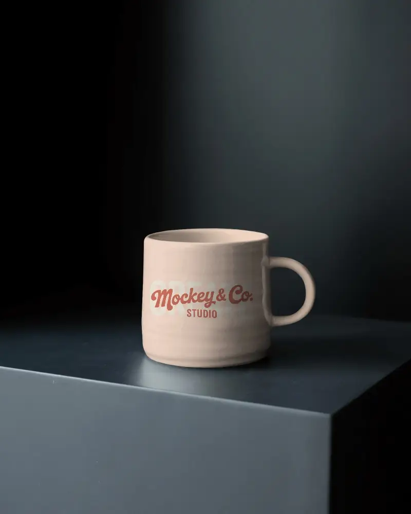 Minimalistic Ceramic Mug Mockup For Custom Coffee Cup Design Presentations And Branding Ideas