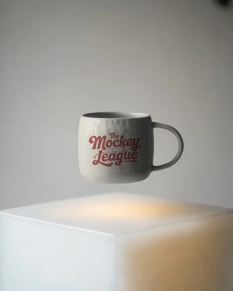 Unique Textured Handmade Mug Mockup For Showcasing Coffee Shop Or Personalized Gift Products