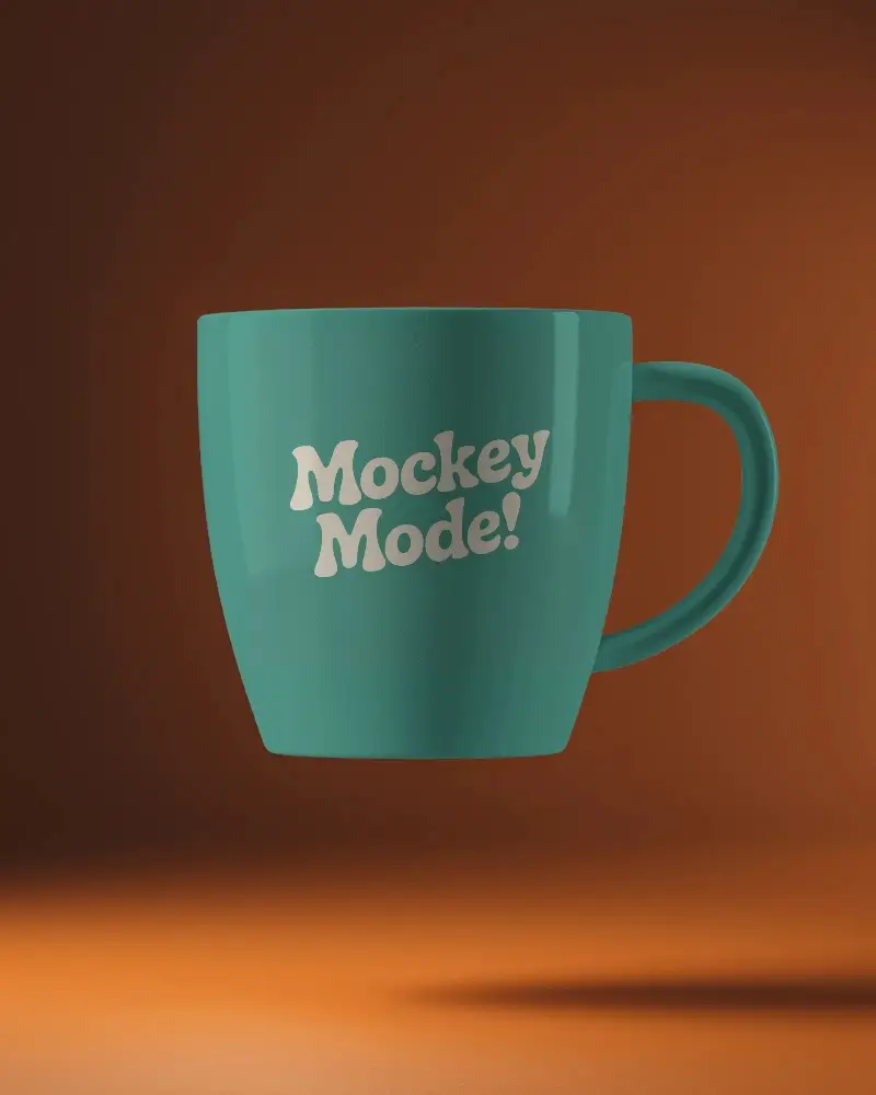 Customizable Durable Ceramic Mug Mockup Perfect For Cafe Or Personalized Print Projects