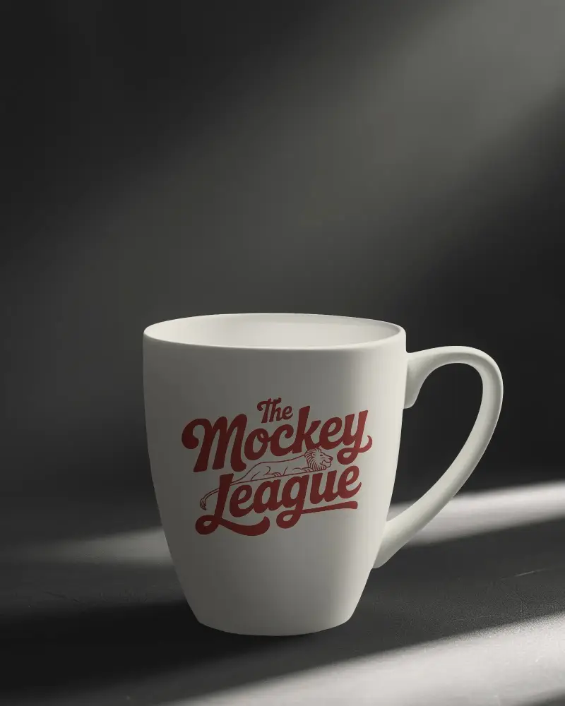 Stylish Elegant Coffee Cup Mockup Showcasing Simple Minimalistic Design For Branding