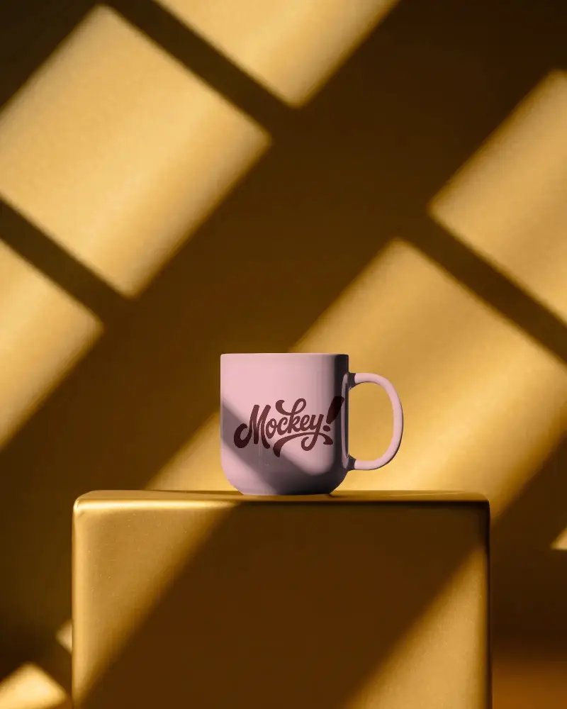 Minimalist Modern Mug Mockup For Coffee Tea Beverage Brand Presentation