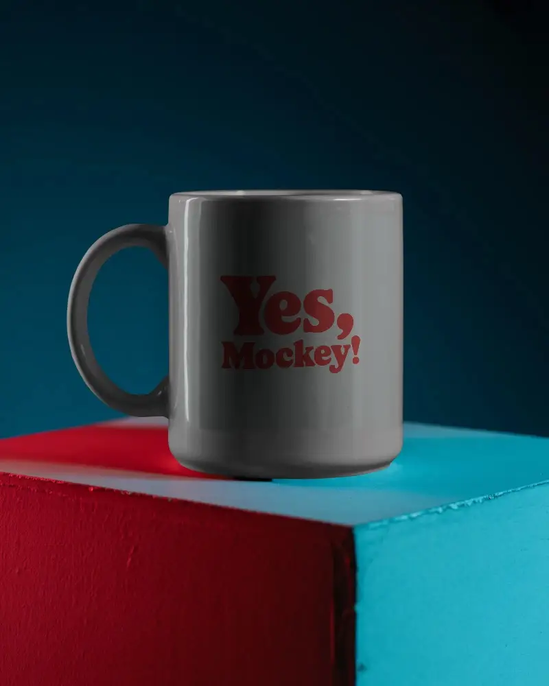 High Quality Empty Mug Mockup With Handle For Promotional Or Advertising Use