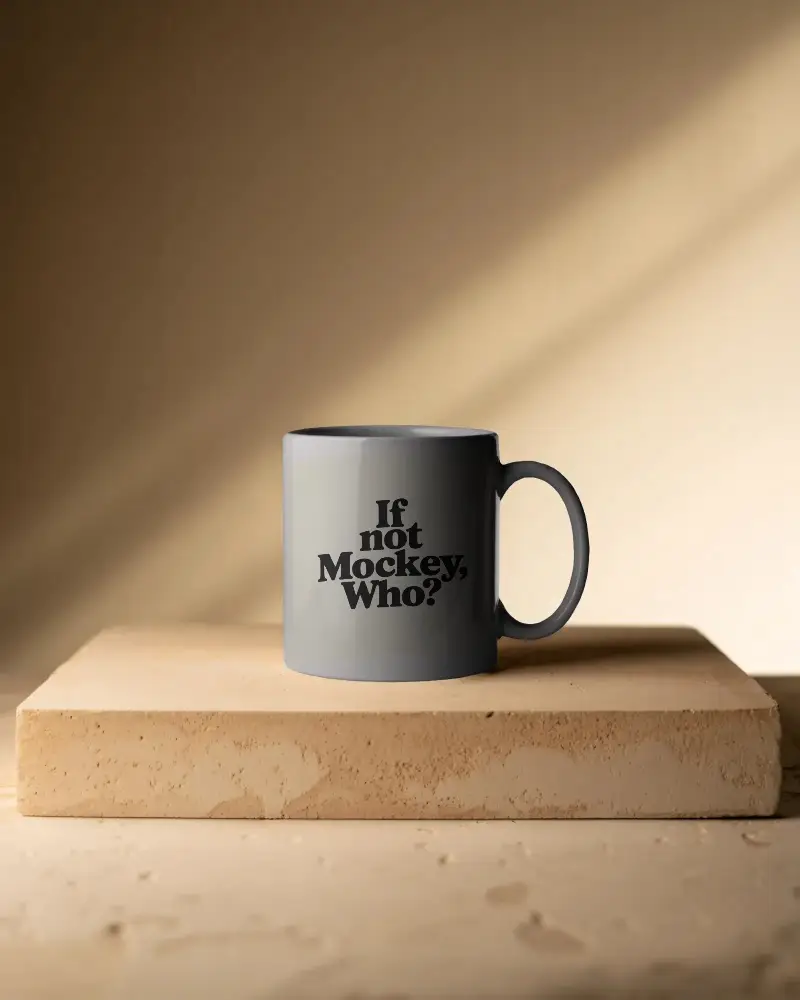 Ceramic Coffee Mug Mockup Minimalist Style Ideal For Custom Logo And Brand Design Presentation