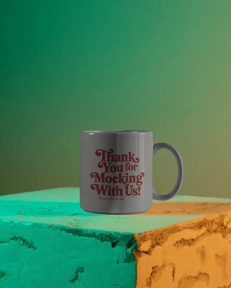 Realistic Clean Beverage Mug Mockup Ideal For Print Designs And Personalized Gift Ideas