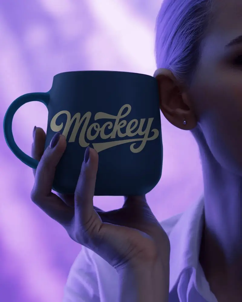 Stylish Large Capacity Mug Mockup For Hot Beverages At Home Or Office Daily Use Required