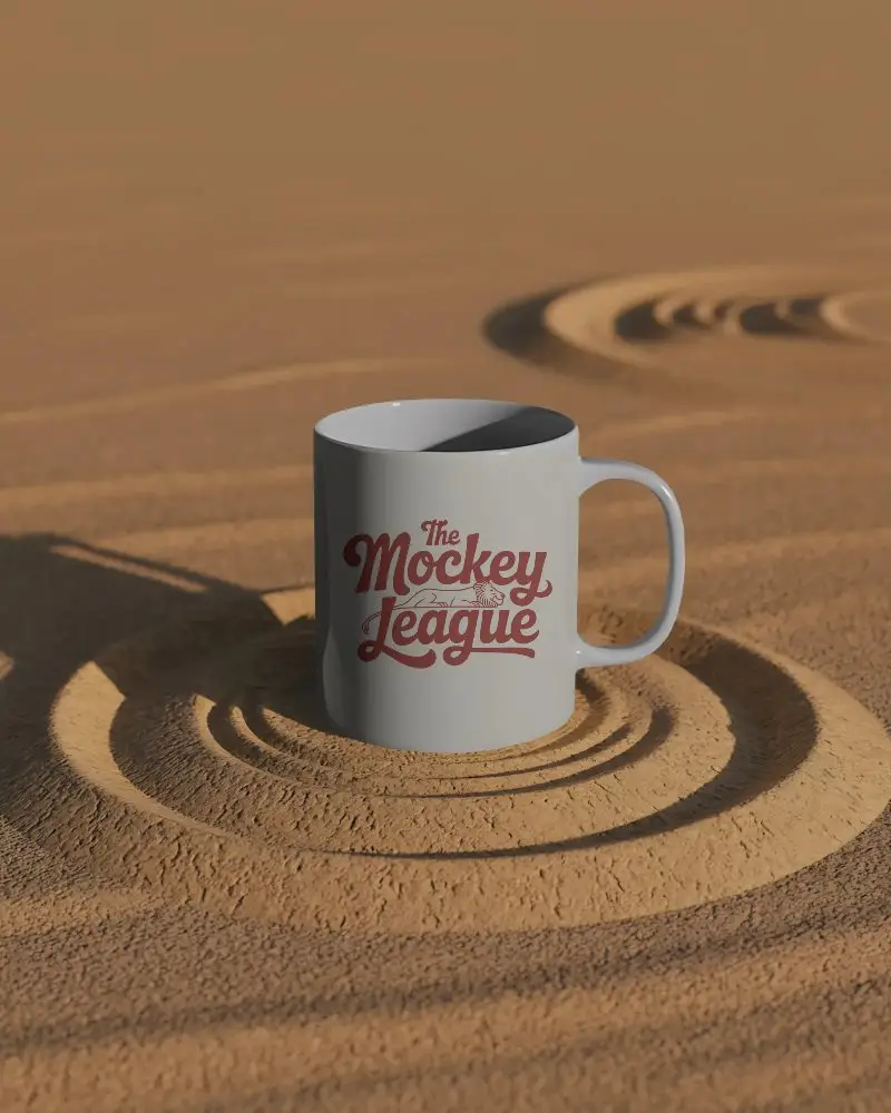 Sleek Minimalist Coffee Mug Mockup Showcasing Modern Cylindrical Design With Handle