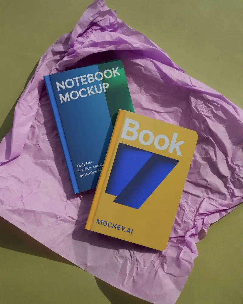 High Quality Blank Notebook Mockups For Creative Projects And Personal Notes Display
