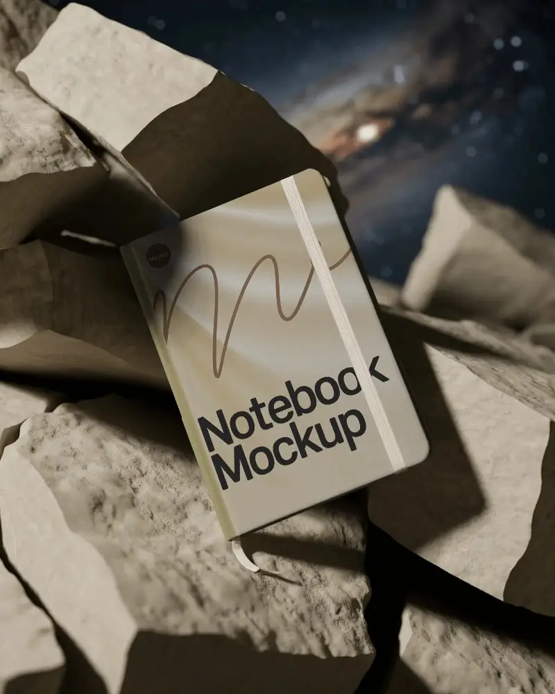 Durable Bound Notebook Mockup Perfect For Writing Sketching And Organizing Personal Notes