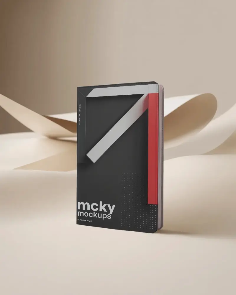 Elegant Minimalist Notebook Mockup For Digital Showcase And Marketing Collateral