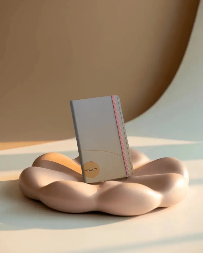 Premium Quality Blank Notebook Mockup Ideal For Branding And Customized Designs