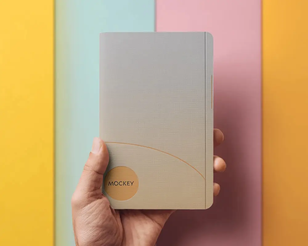 Portable Small Sized Notebook Mockup Easy Carry And Efficient Personal Organization And Planning