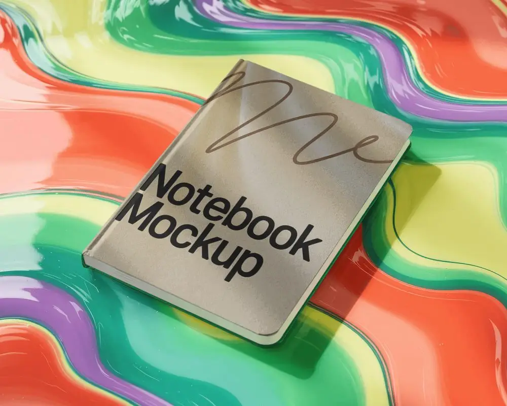 Hardcover Notebook Mockup For Custom Journaling And Personalized Writing Projects