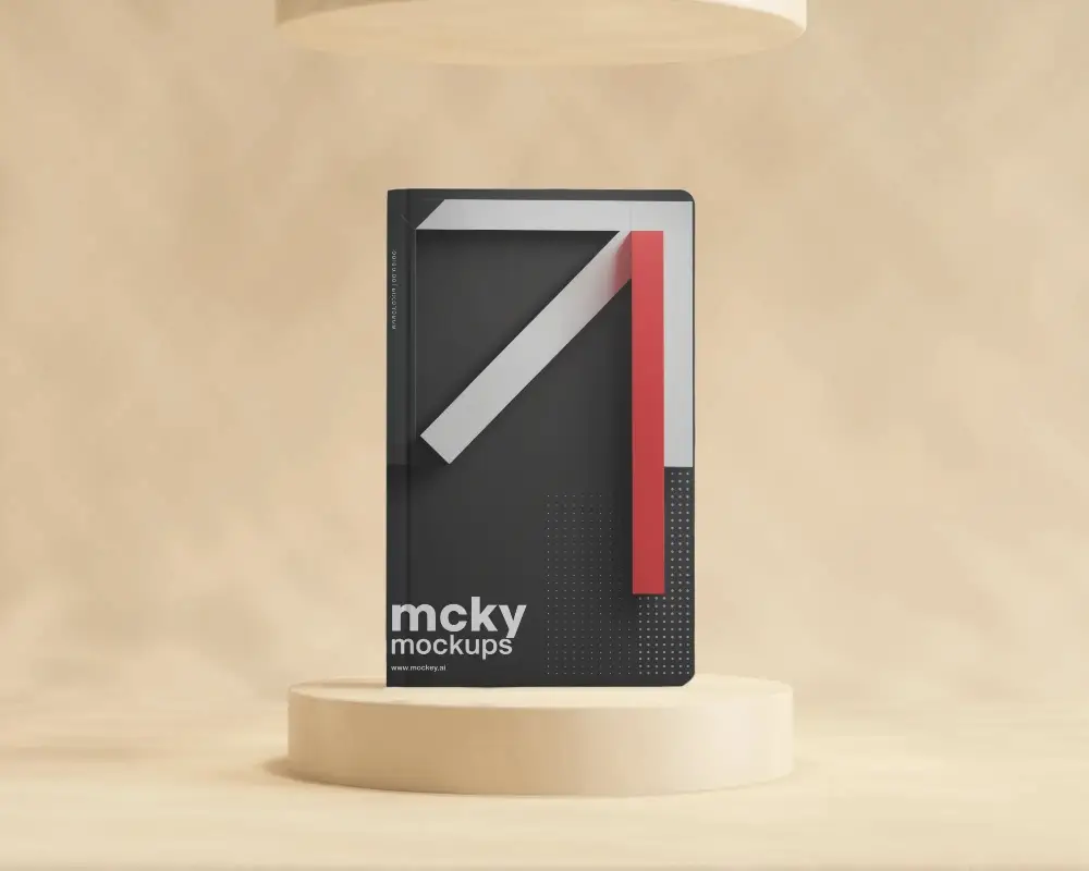 Professional Durable Notebook Mockup For Creative Designers And Writers Showcase