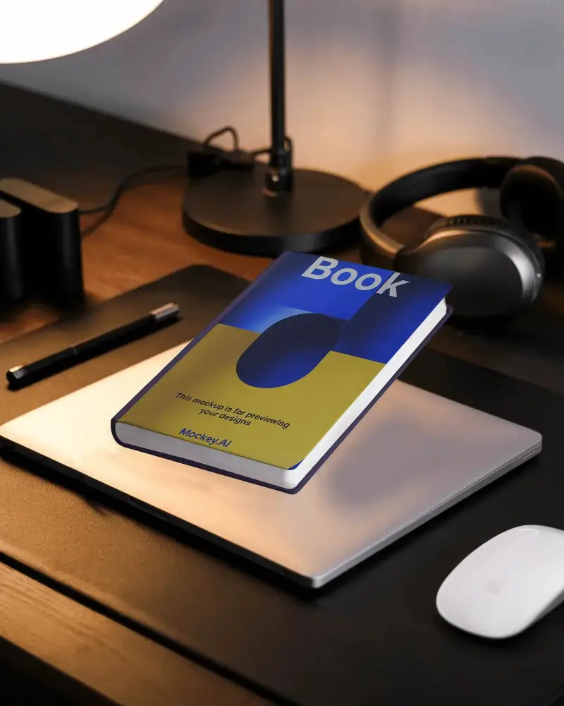 professional-desk-setup-with-closed-notebook-mockup-with-laptop-wireless-mouse-and-headphones