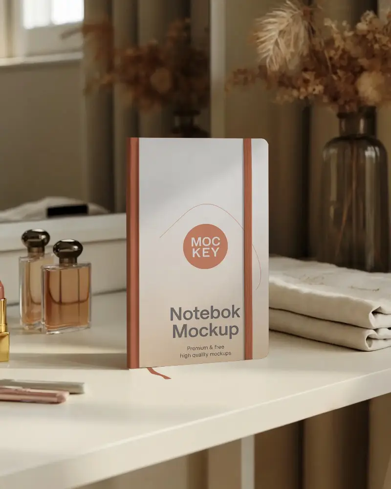 Durable Notebook Mockup For Customized Planning And Creative Writing Tasks