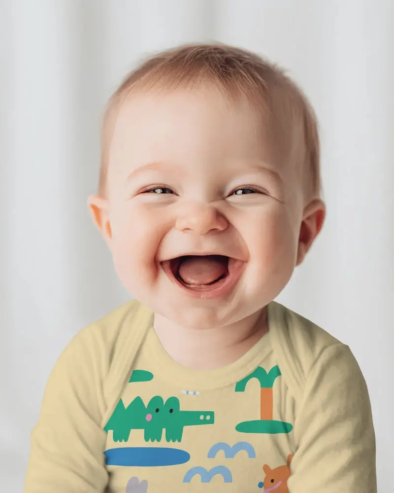 Premium Infant Onesie Mockup Design For Customizable Baby Wear And Boutique Apparel