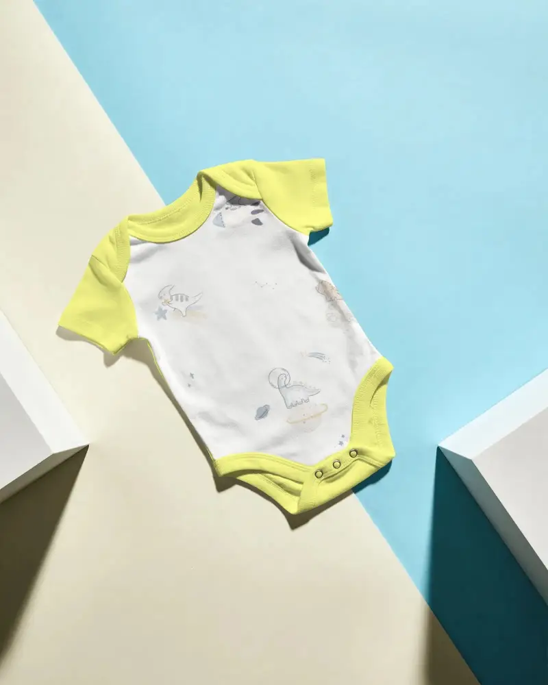 Soft Breathable Baby Onesie Mockup Infant Bodysuit Template For Custom Designs