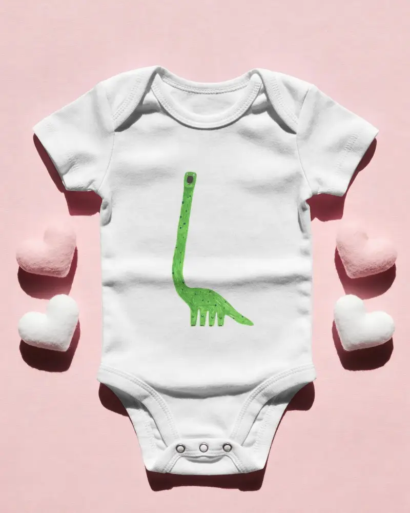 Infant Bodysuit Mockup Template For Babywear Brand Marketing Social Media Promotion