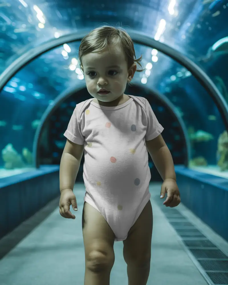 Comfortable Baby Onesie Mockup Breathable Fabric Perfect For Infant Everyday Wear