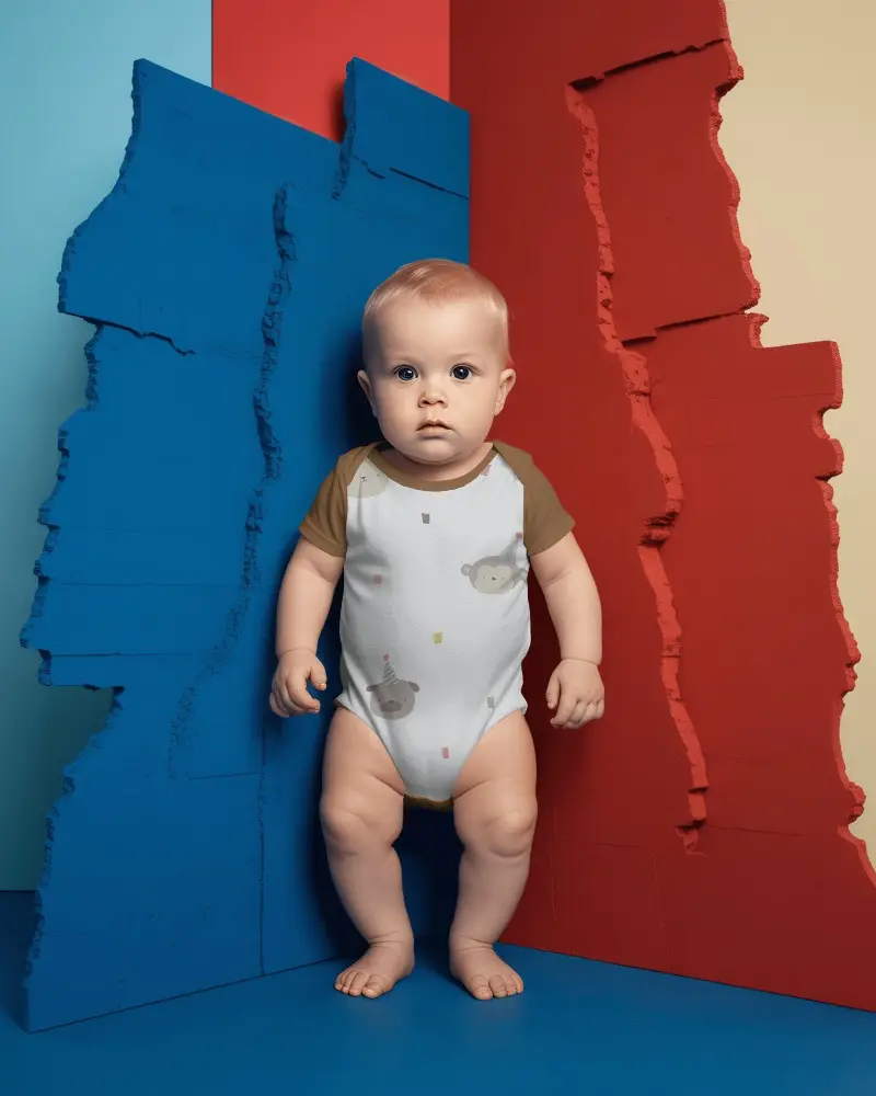 High Quality Soft Baby Onesie Mockup Perfect For Newborns And Infants Daily Comfort Wear