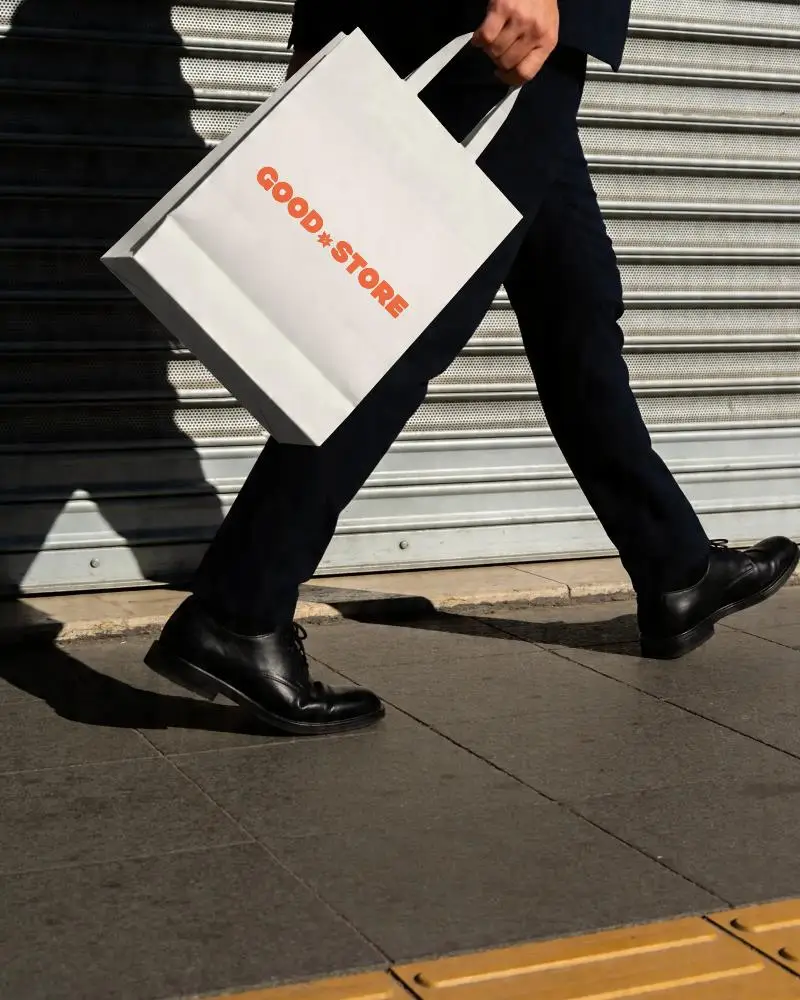 Eco Friendly Paper Bag Mockup For Modern Retailers With Durable Handles And Spacious Designs
