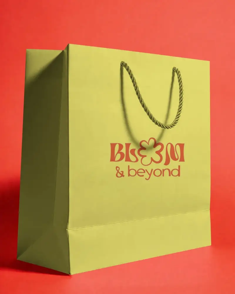 Reusable Paper Bag Mockup For Custom Branding And Promotional Packaging Designs