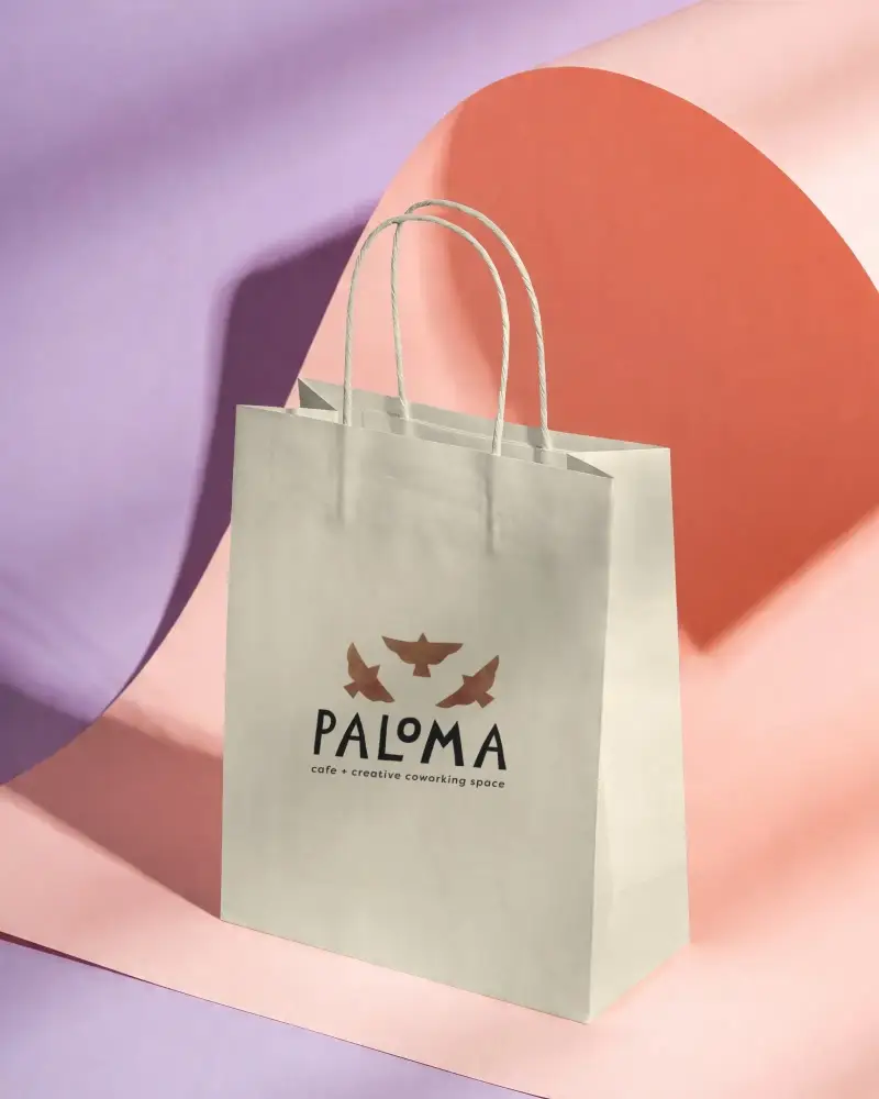 Premium Custom Paper Bag Mockup For Retail Branding And Packaging Design Presentations