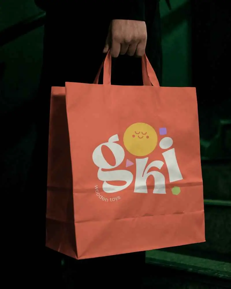 Eco Friendly Paper Bag Mockup Perfect For Custom Branding And Retail Packaging Designs