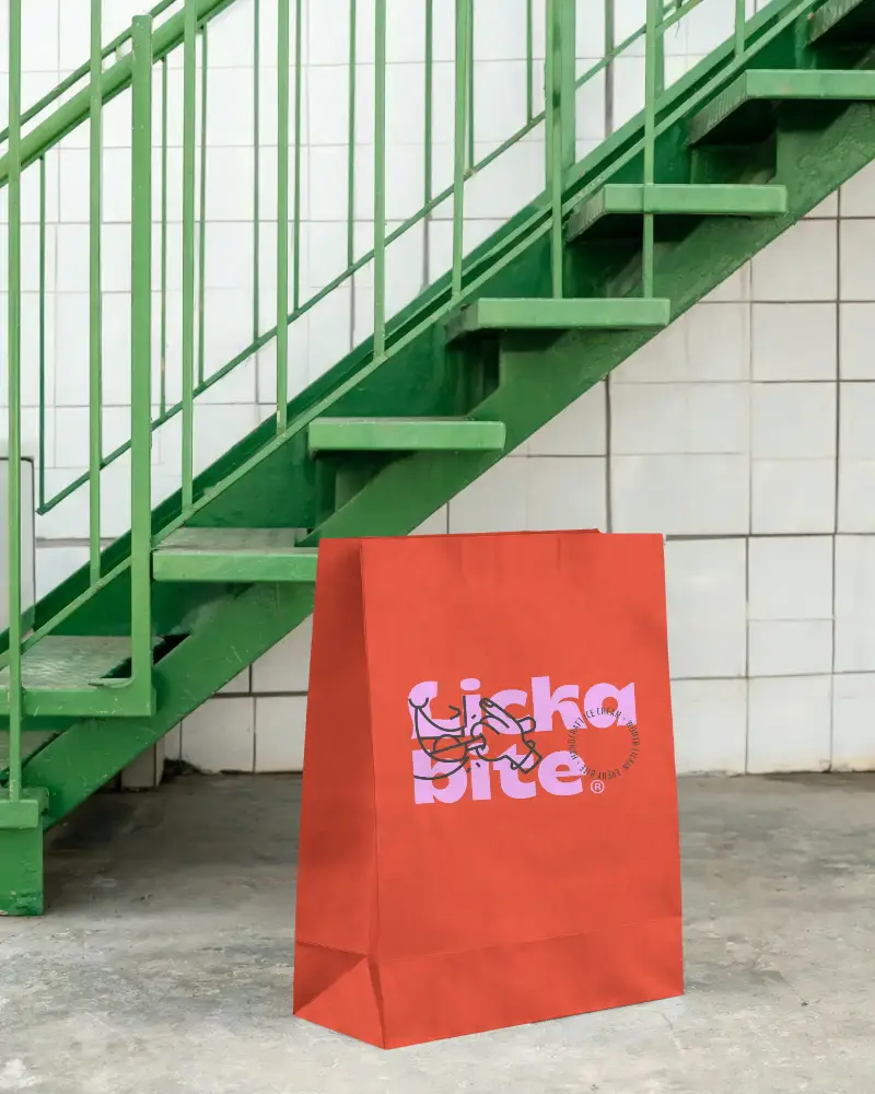 Blank Paper Bag Mockup For Promoting Sustainable And Recyclable Packaging Solutions