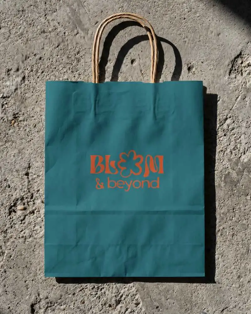 Sustainable Shopping Bag Mockup With Sturdy Handle Design For Environmentally Conscious Brands