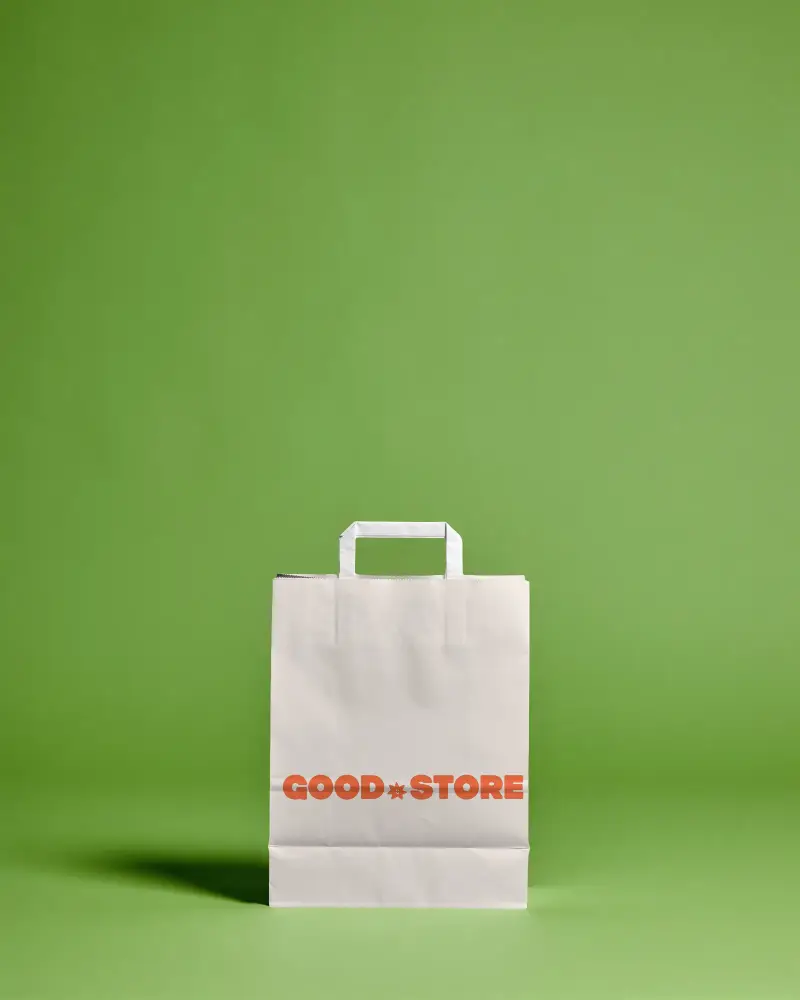 Eco Friendly Paper Bag Mockup Template For Branding And Packaging Design Presentation Use