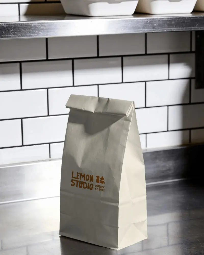 Eco Friendly Paper Bag Mockup For Custom Branding And Promotional Packaging Designs