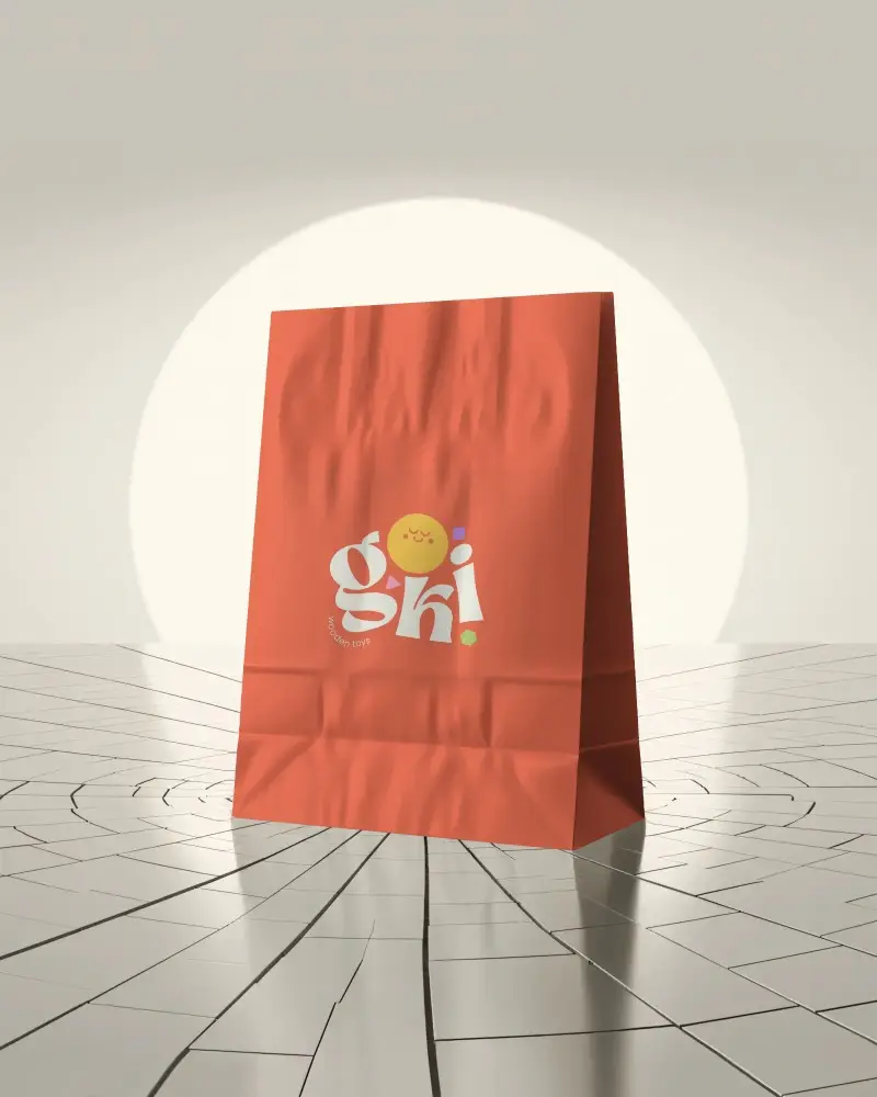 Premium Quality Paper Bag Mockup For Creative Branding And Marketing Project Presentation