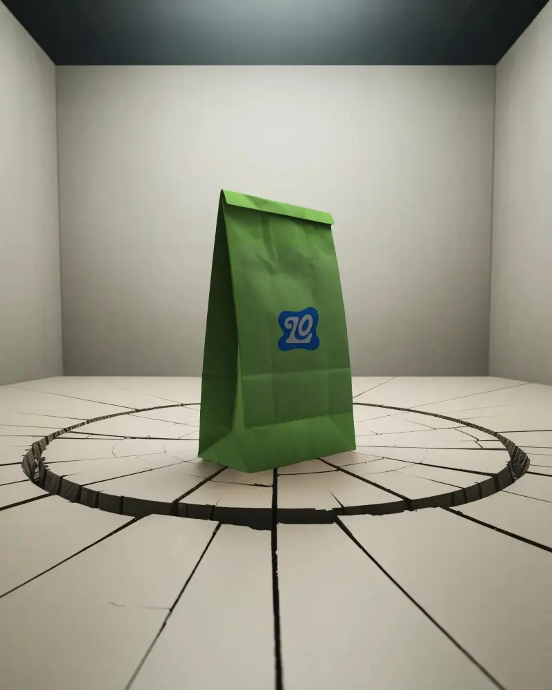 Minimalistic Paper Bag Mockup For Creative Packaging Designs And Brand Presentation Ideas