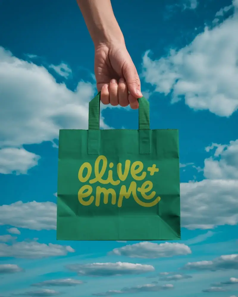Reusable Paper Bag Mockup For Eco Friendly Shopping And Sustainable Packaging Solutions