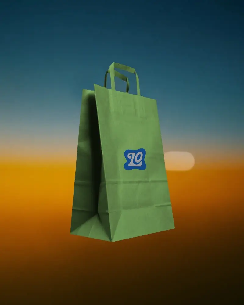 High Quality Paper Bag Mockup Perfect For Branding And Retail Packaging Design Presentation
