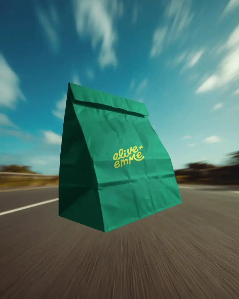 Eco Friendly Paper Bag Mockup For Branding And Packaging Design Presentations